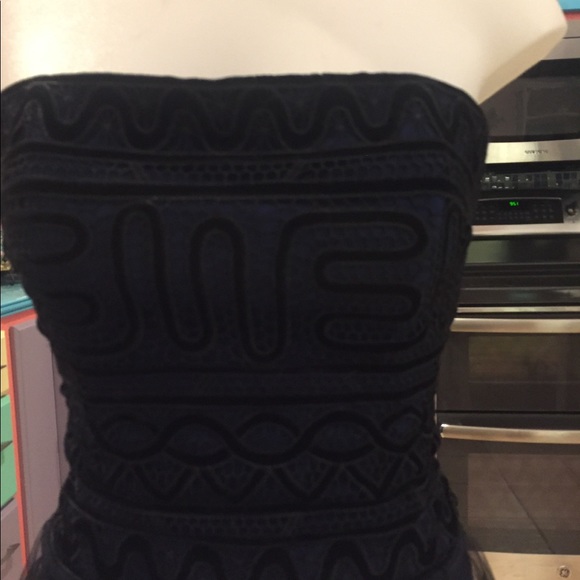 BCBG Navy and black long gown - Picture 6 of 6